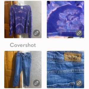 Levi’s 18W perfectly shaping skinny👖💜tie-dye top XXL
